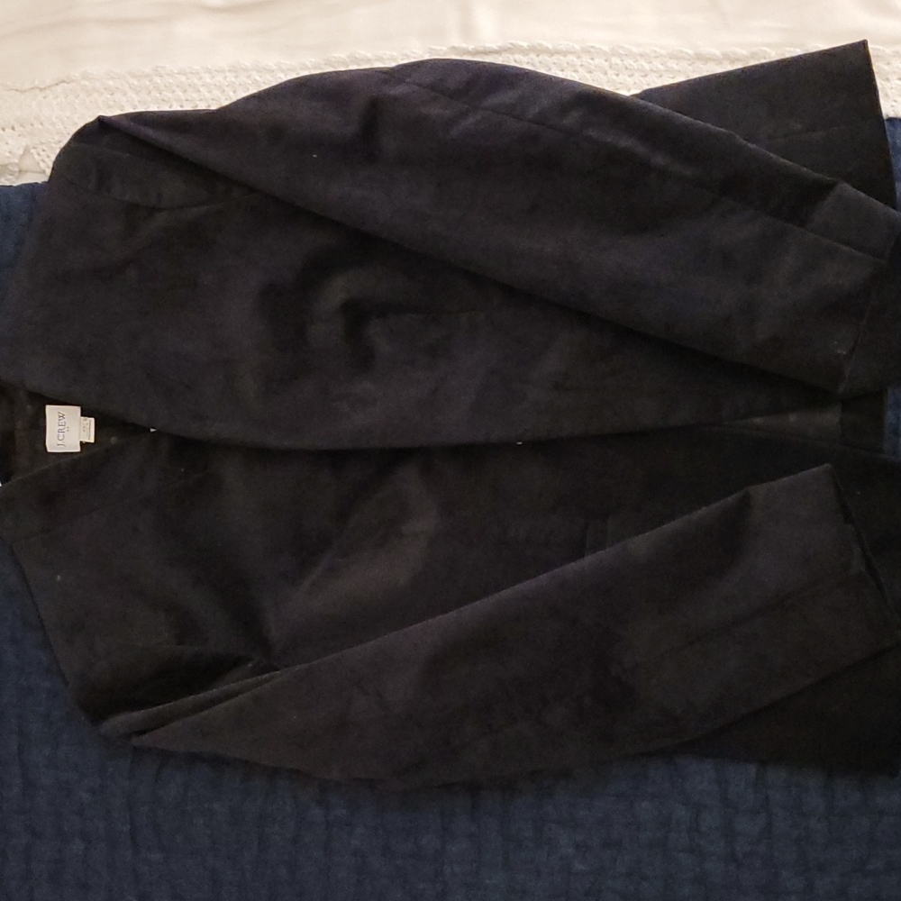 J Crew Black Velvet Dress Blazer, size 0